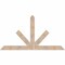 Ekena Millwork Saratoga Smooth Timber Gable Bracket, Douglas Fir, 84"W x 45"H x 3 1/2"D x 5 1/2"F, 13/12 Pitch GBW084X45X0406SAR00SDF - alternate 1
